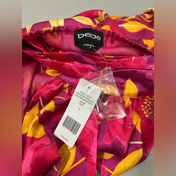 Bebe - Mock Neck Keyhole Halter Bodysuit (NWT) - Picture 8 of 8